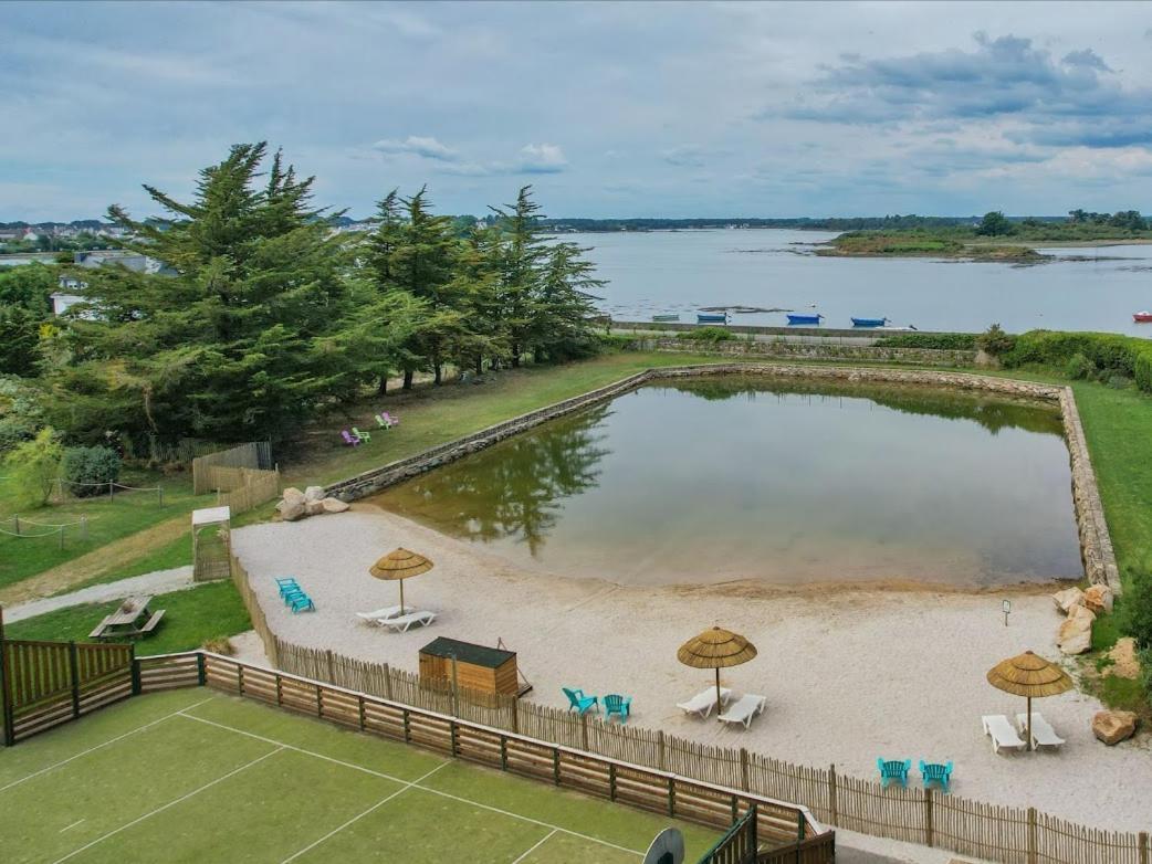 Camping Paradis Le Moulin Des Oies Belz Exterior photo